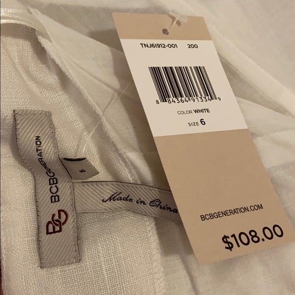 BCBG strapless linen minidress - Picture 8 of 9